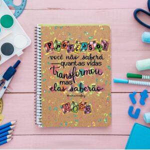Planner "Professor, você transforma vidas!"